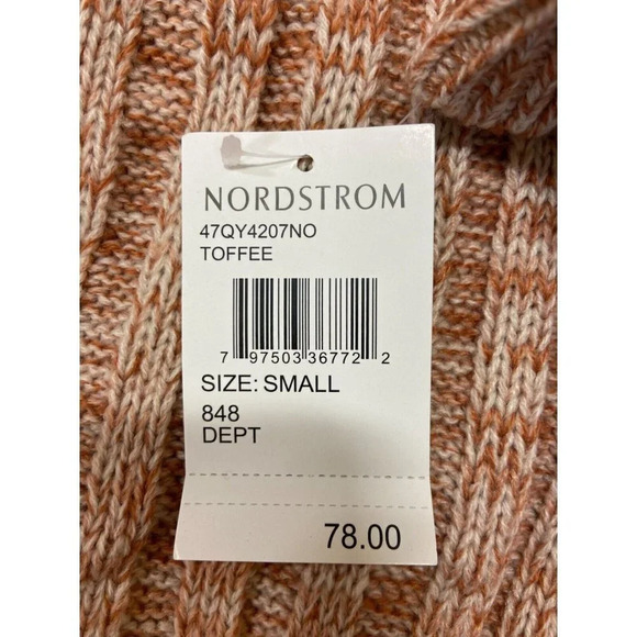 Blank NYC Women's Heather Ribbed Crewneck Sweater In Toffee Size S NWT - Picture 5 of 9